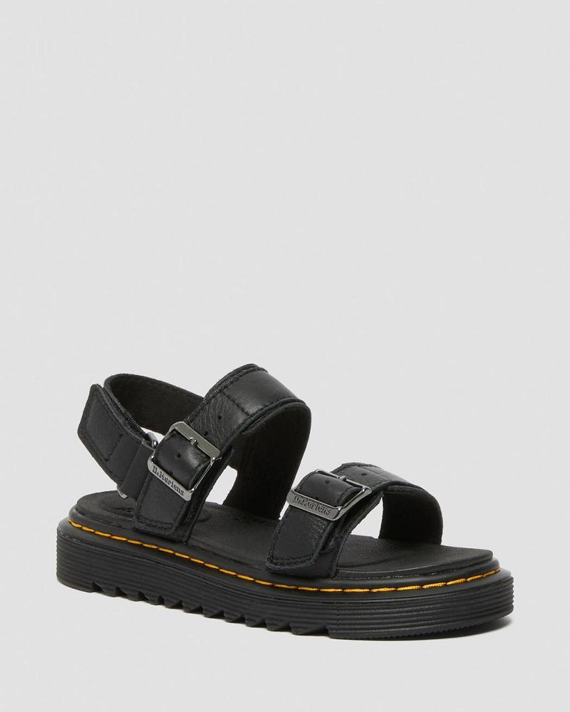 Dr Martens Junior Kyle Lær Sandaler Barn Svarte | Norge 105SGL